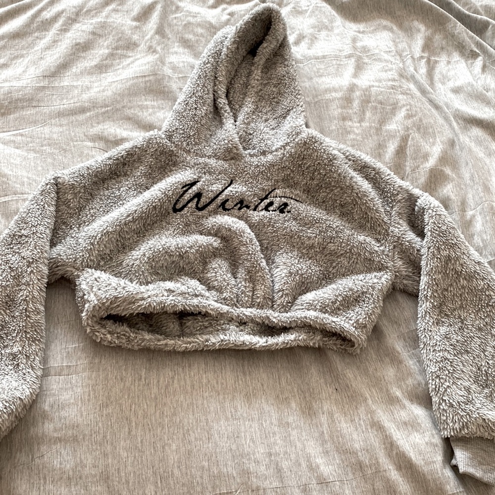 Winter kids’ cropped sweatshirt